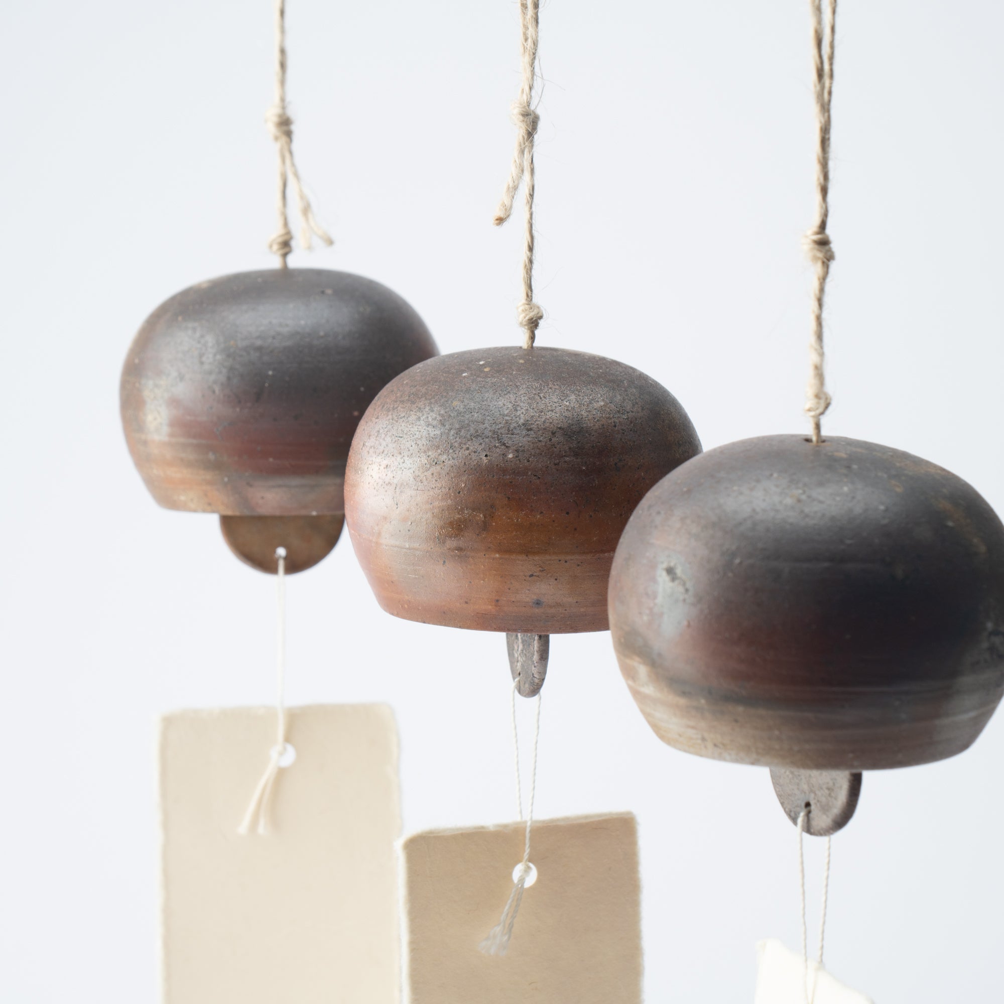 Hozan Kiln Sangiri Bizen Ware Wind Bell - MUSUBI KILN - Quality Japanese Tableware and Gift