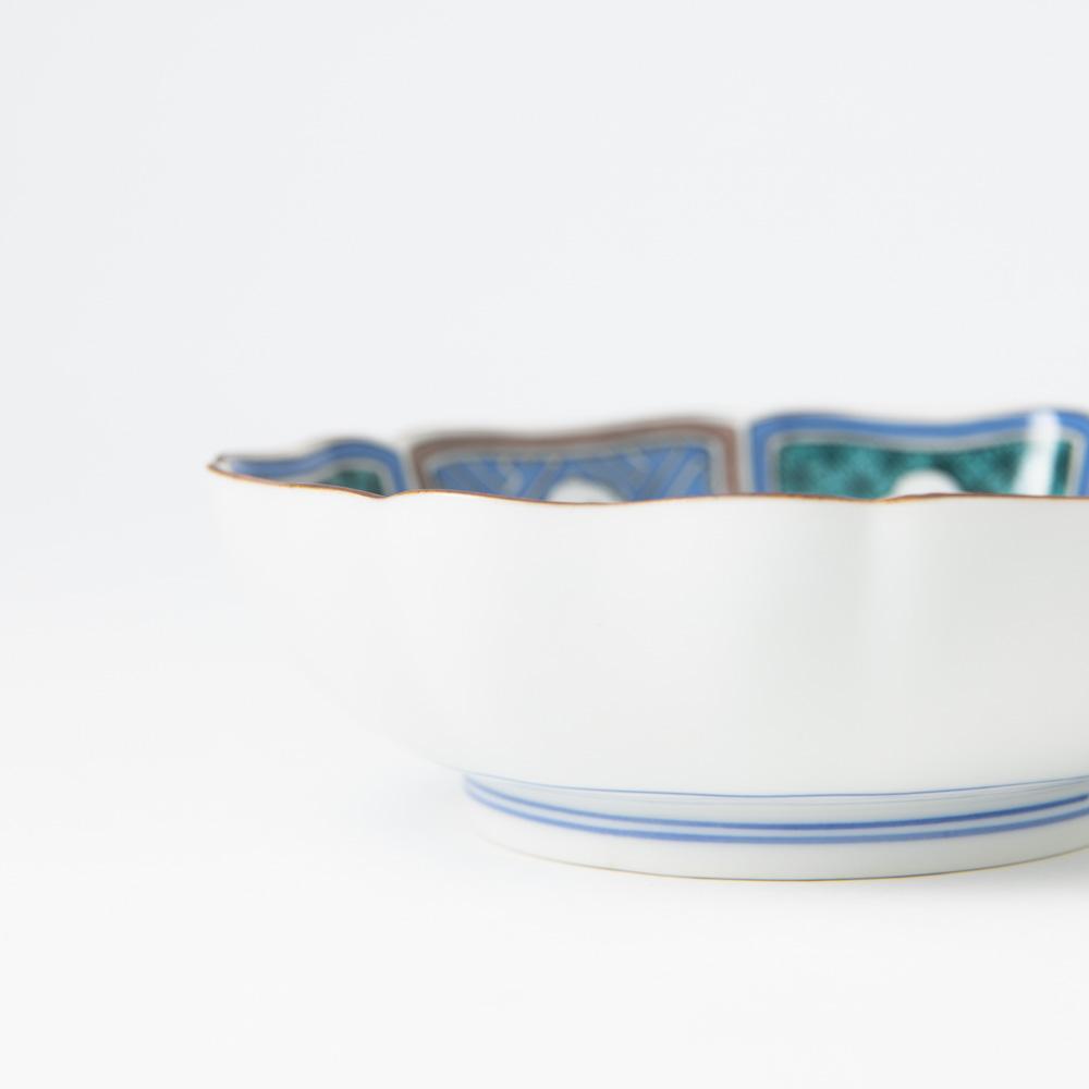 Hypericum and Bird Kutani Bowl - MUSUBI KILN - Quality Japanese Tableware and Gift