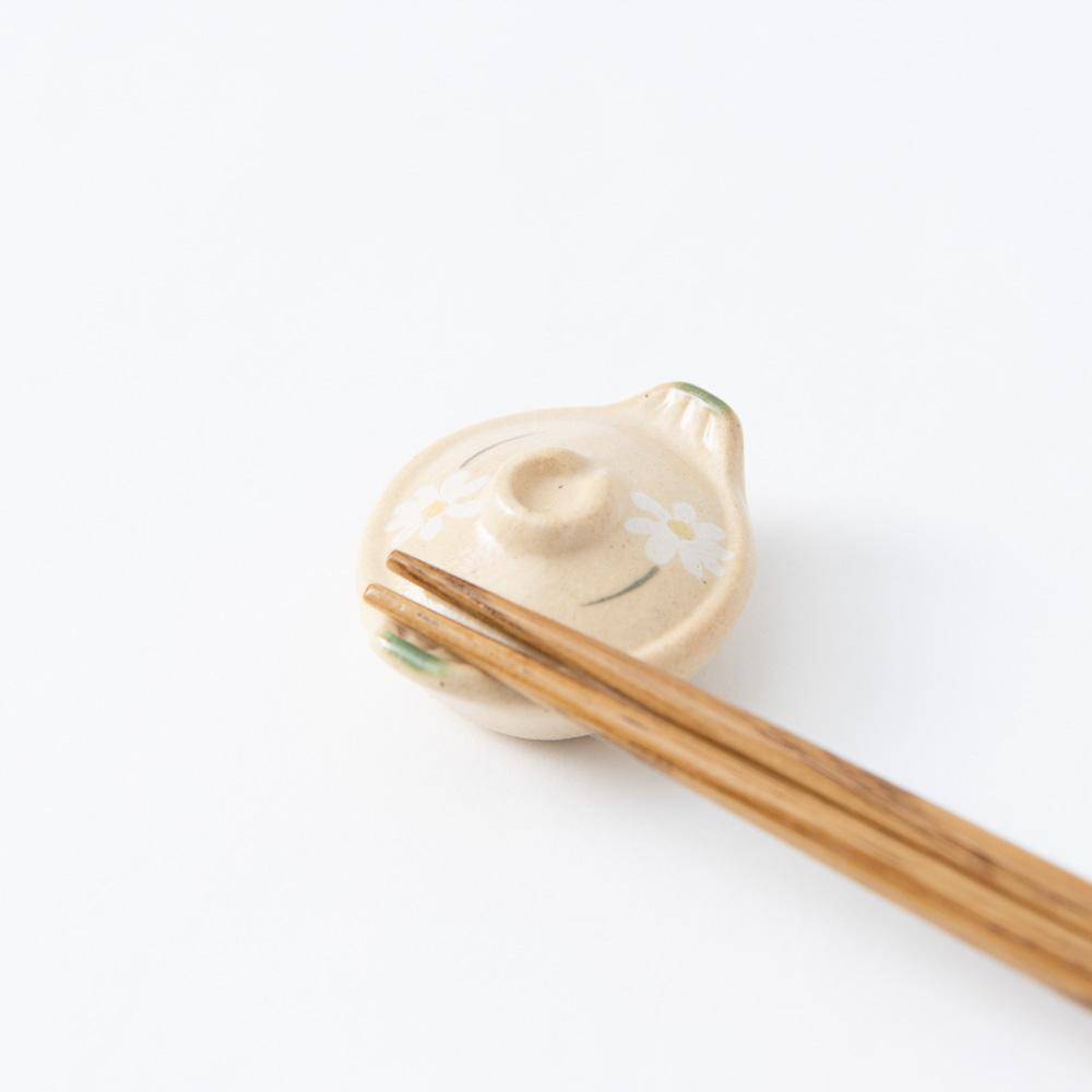 Ihoshiro Kiln Donabe Mino Ware Chopstick Rest - MUSUBI KILN - Quality Japanese Tableware and Gift