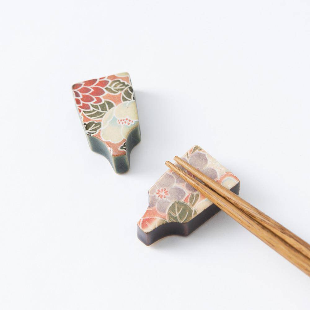 Ihoshiro Kiln Hagoita Mino Ware Chopstick Rest - MUSUBI KILN - Quality Japanese Tableware and Gift