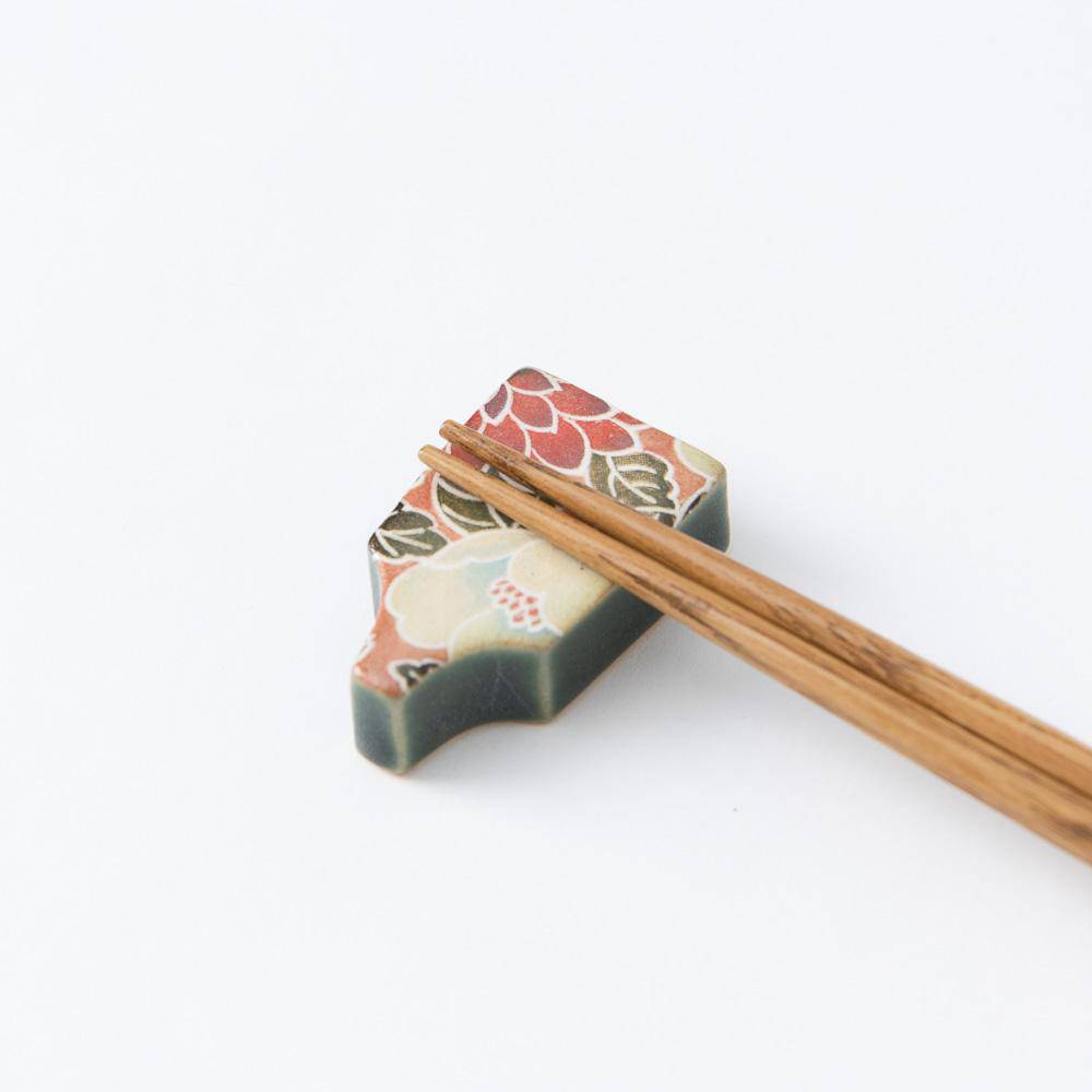 Ihoshiro Kiln Hagoita Mino Ware Chopstick Rest - MUSUBI KILN - Quality Japanese Tableware and Gift