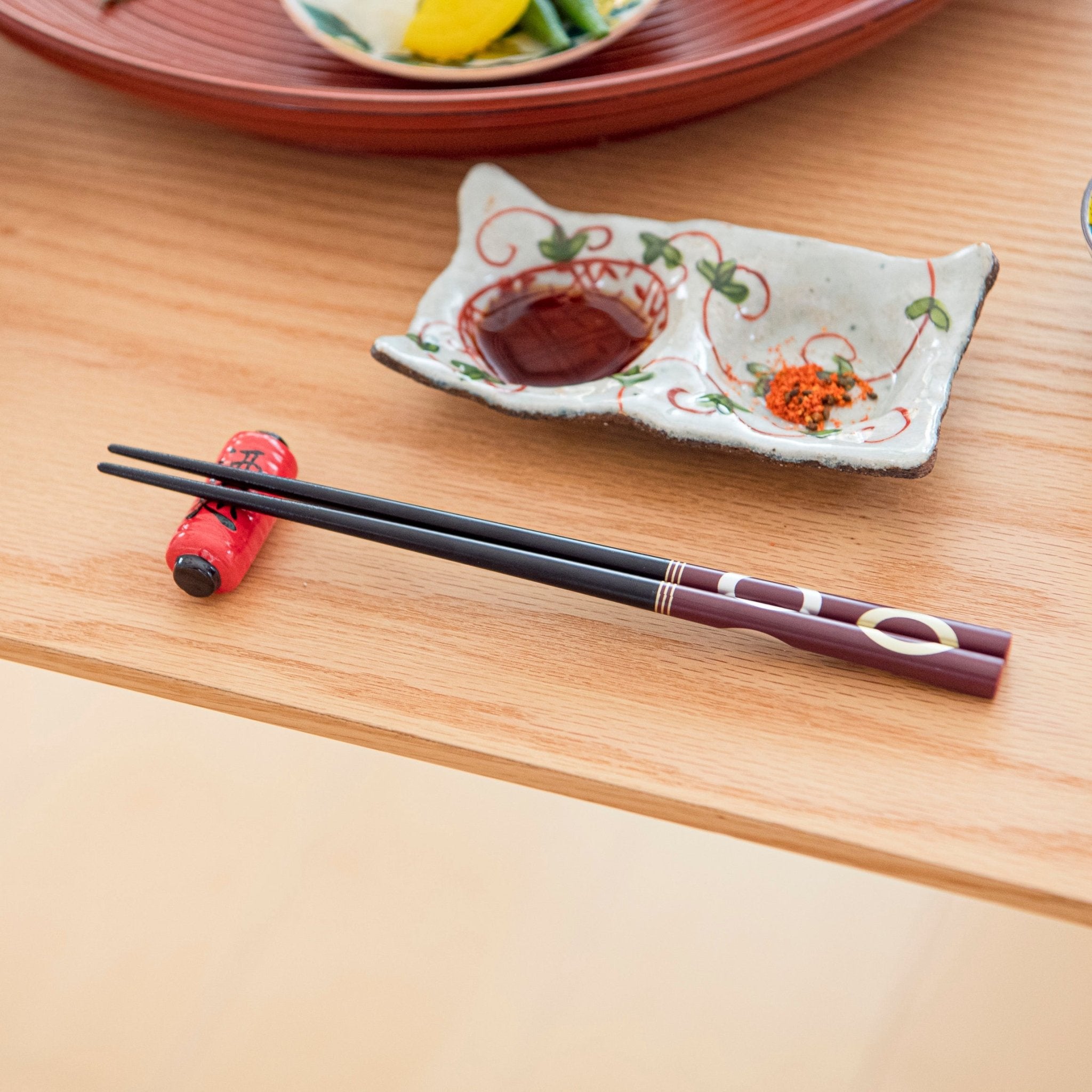 Ihoshiro Kiln Japanese Lantern Series Mino Ware Chopstick Rest - MUSUBI KILN - Quality Japanese Tableware and Gift