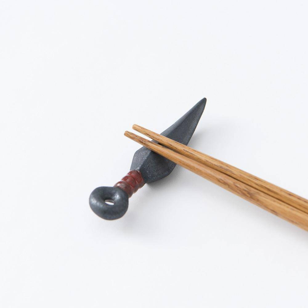 Ihoshiro Kiln Ninja Mino Ware Chopstick Rest - MUSUBI KILN - Quality Japanese Tableware and Gift