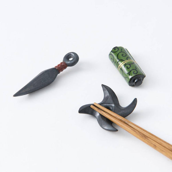 Ihoshiro Kiln Ninja Mino Ware Chopstick Rest - MUSUBI KILN - Quality Japanese Tableware and Gift