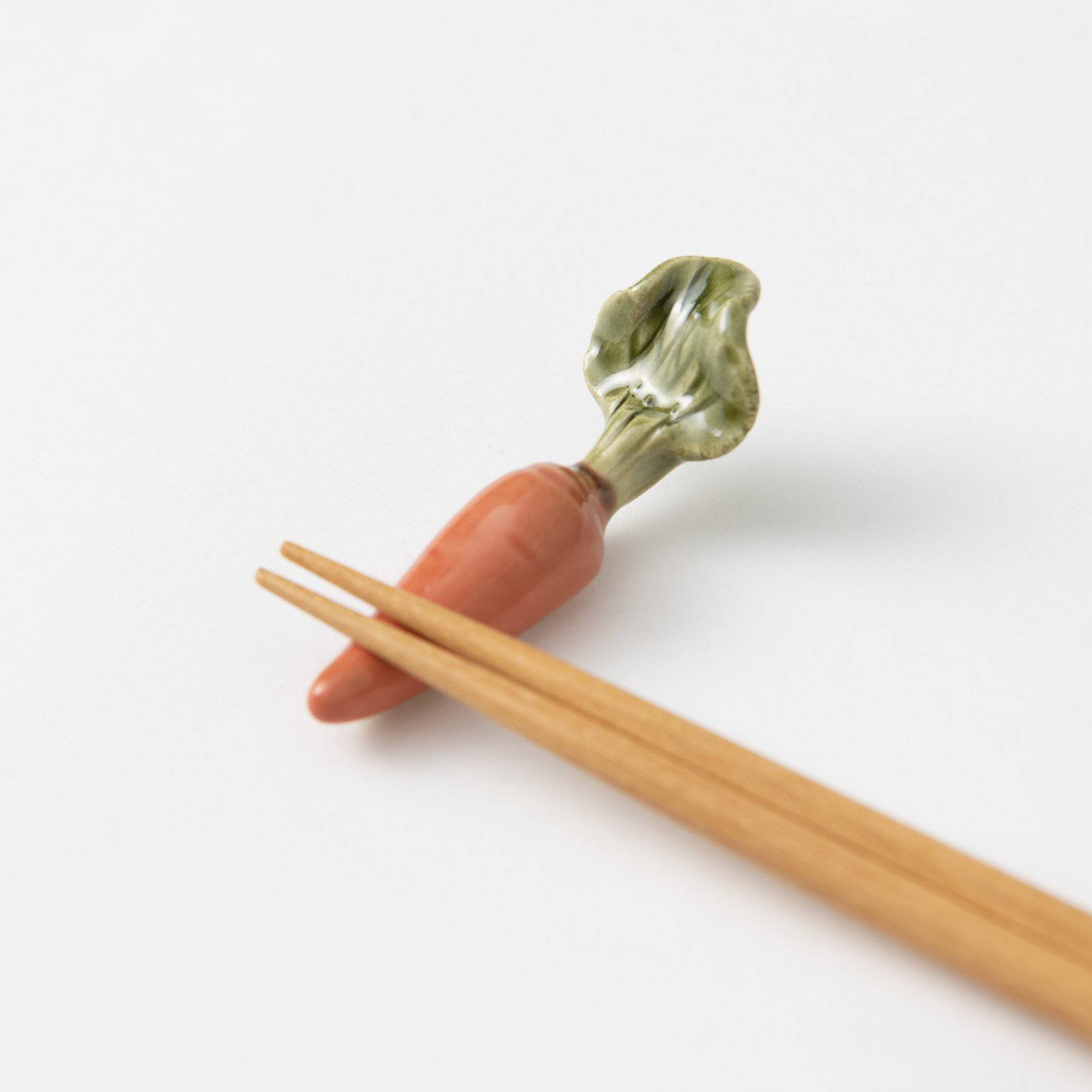 Ihoshiro Kiln Vegetable Series A Mino Ware Chopstick Rest - MUSUBI KILN - Quality Japanese Tableware and Gift