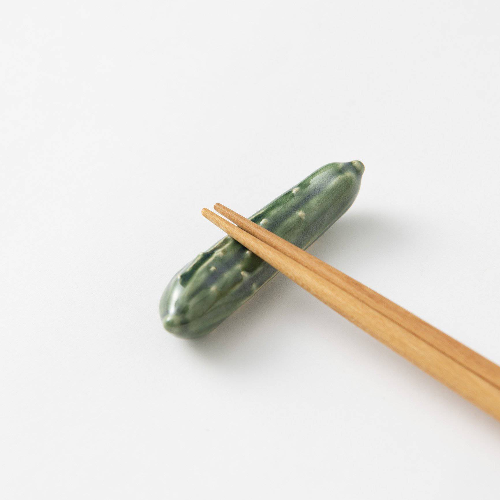 Ihoshiro Kiln Vegetable Series A Mino Ware Chopstick Rest - MUSUBI KILN - Quality Japanese Tableware and Gift