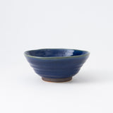 Indigo glaze Mino Ware Ramen Bowl M - MUSUBI KILN - Quality Japanese Tableware and Gift