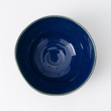 Indigo glaze Mino Ware Ramen Bowl M - MUSUBI KILN - Quality Japanese Tableware and Gift