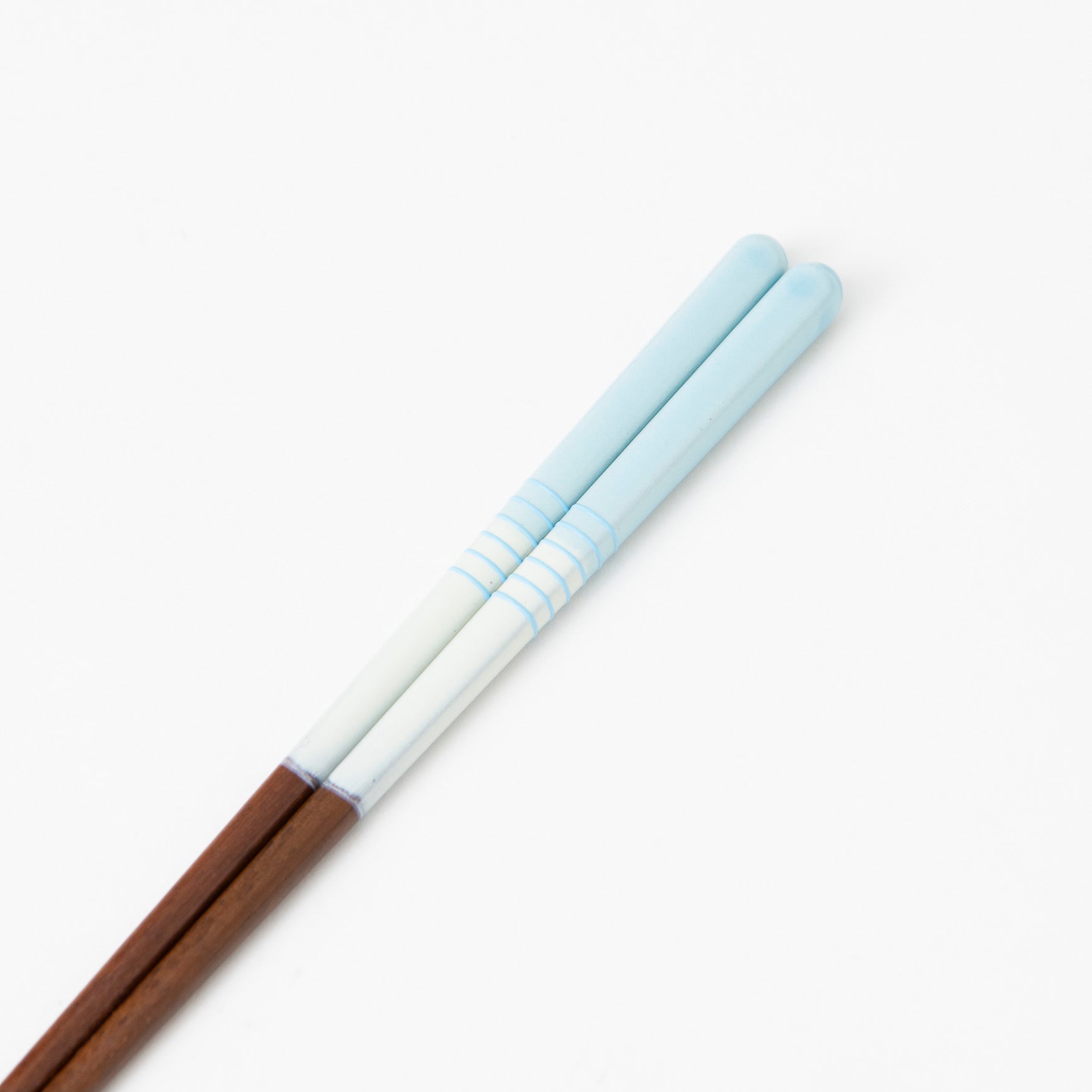 Ishida Pastel Half Line Wakasa Lacquer Chopsticks 18 cm/7.1 in - MUSUBI KILN - Quality Japanese Tableware and Gift