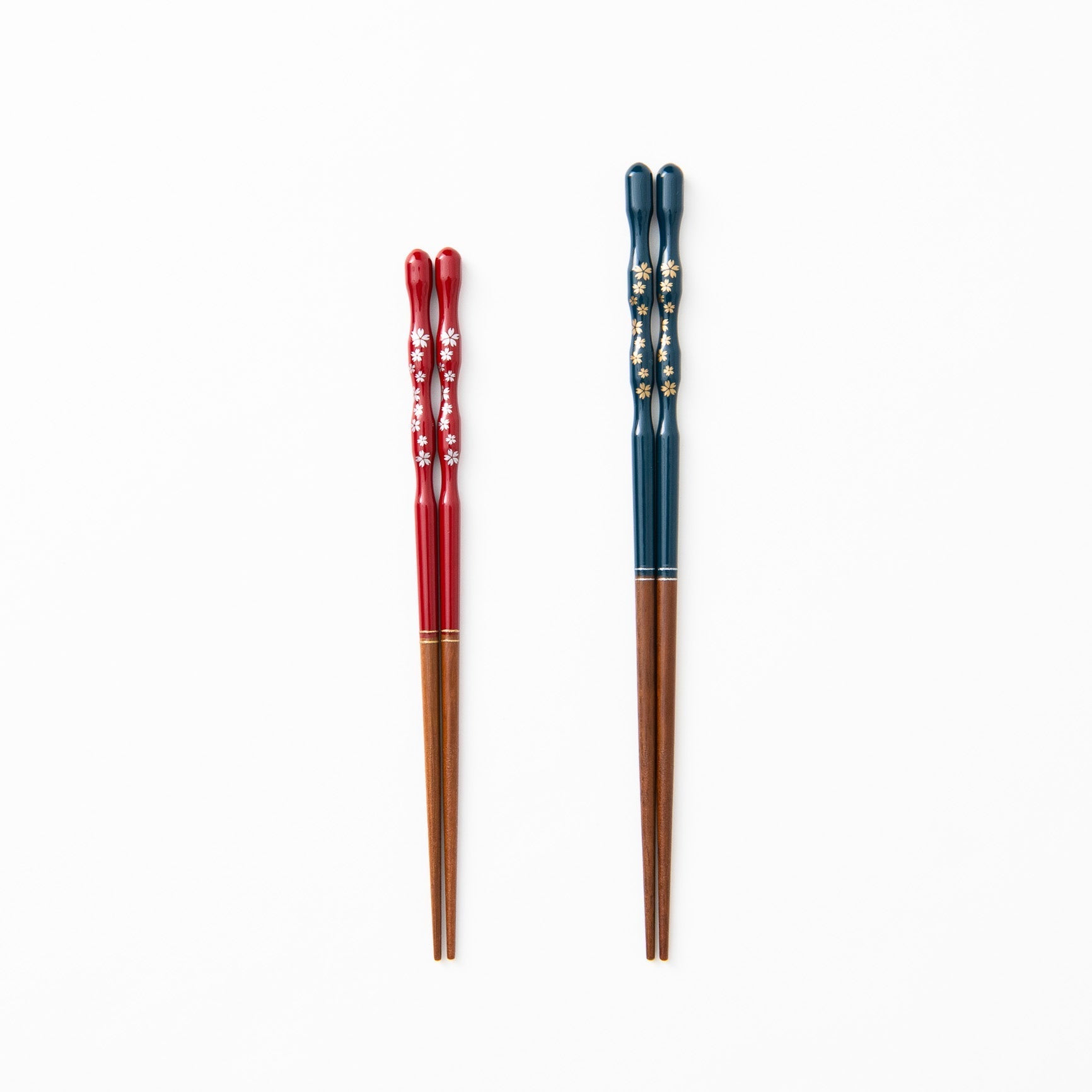 Ishida Weeping Cherry Wakasa Lacquer Chopsticks 20.5 cm/8.1 in or 23 cm/9 in - MUSUBI KILN - Quality Japanese Tableware and Gift