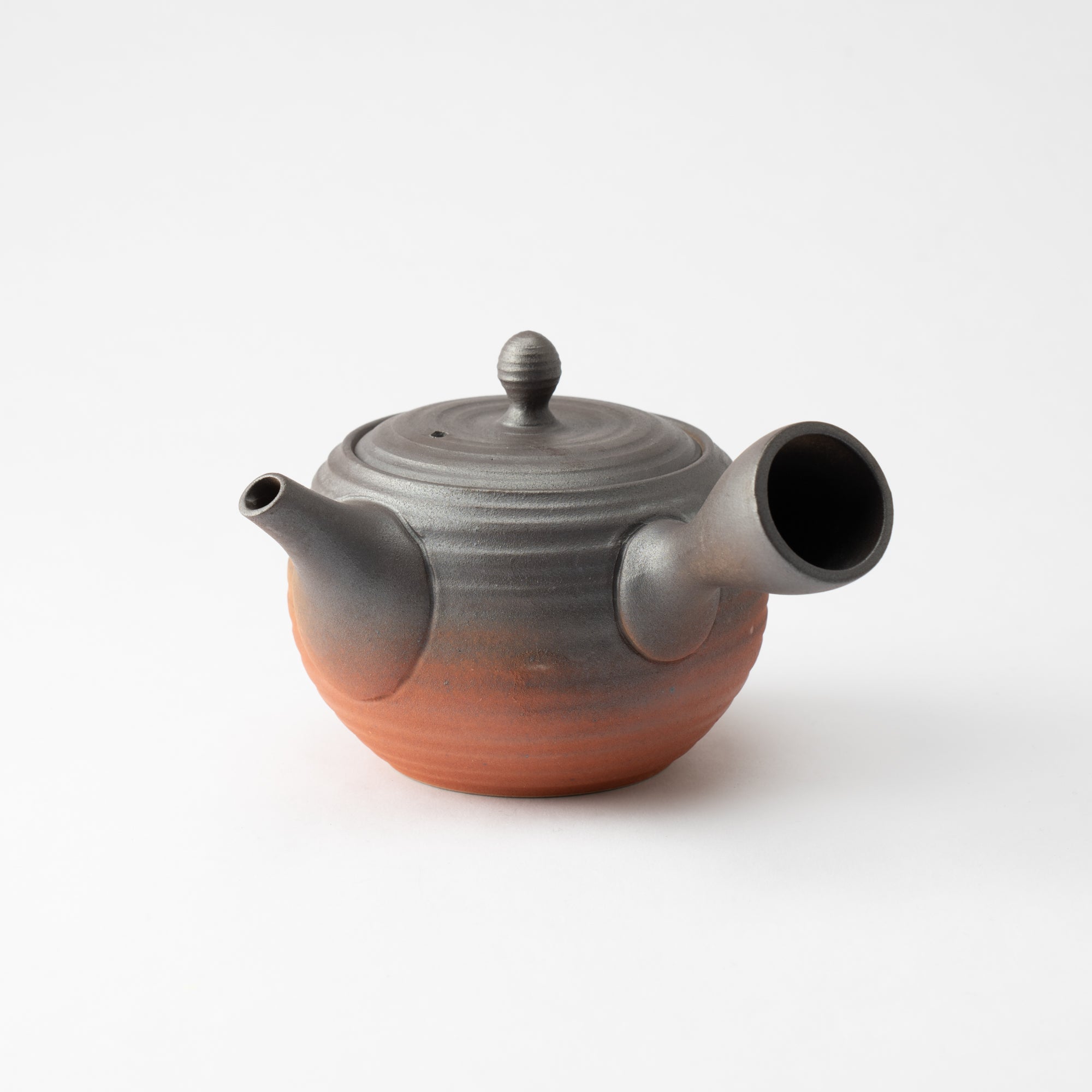 Isshin Brown and Red Tokoname Japanese Teapot 10.8oz(320ml) - Sasame and Ceramesh - MUSUBI KILN - Quality Japanese Tableware and Gift