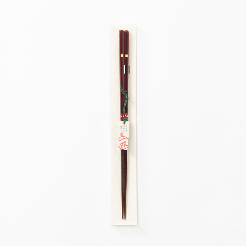 Issou Gold Mirror Wakasa Lacquer Chopsticks 21 cm/8.2 in or 23 cm/9 in - MUSUBI KILN - Quality Japanese Tableware and Gift