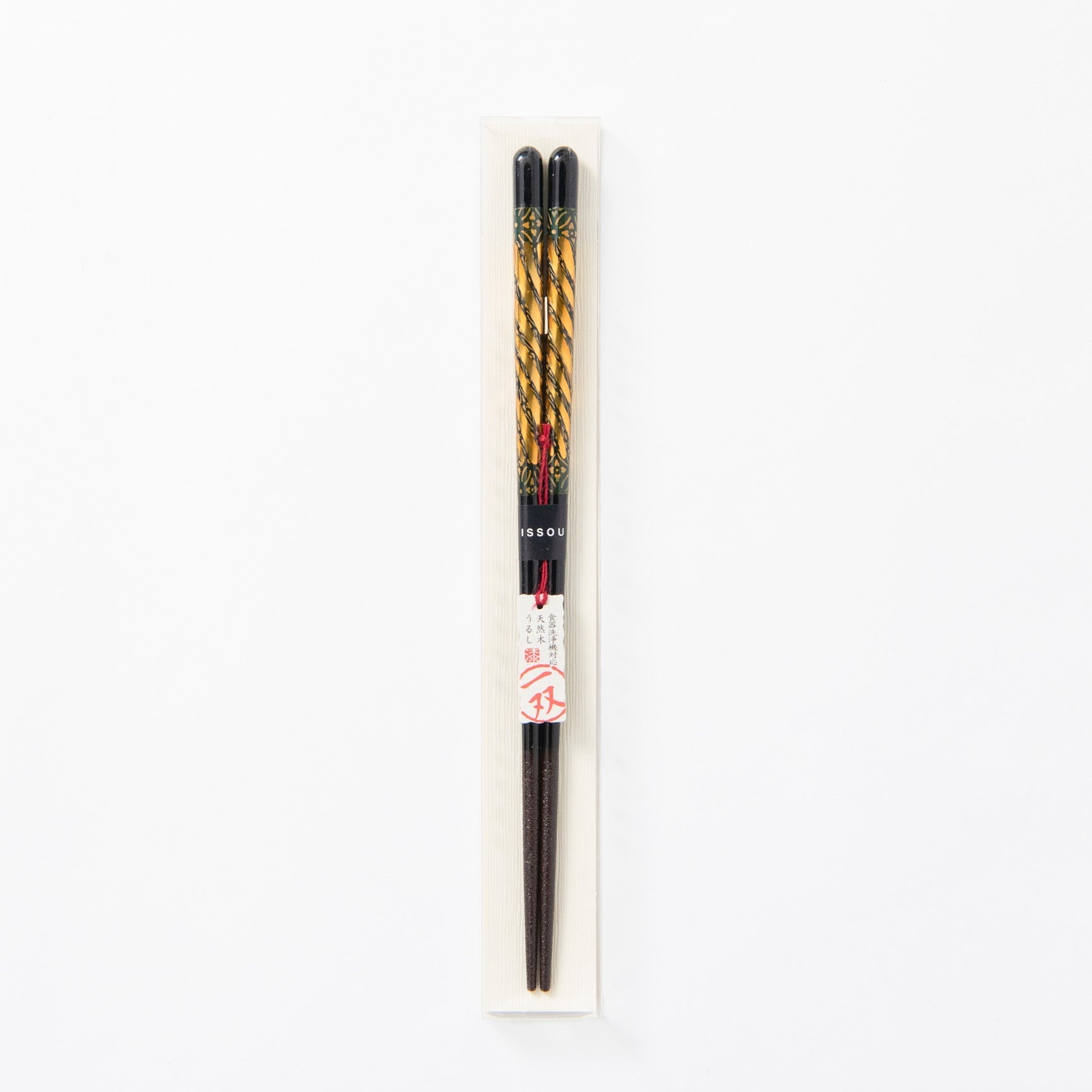 Issou Kinka Wakasa Lacquer Chopsticks 20.5 cm/8.1 in or 23 cm/9 in - MUSUBI KILN - Quality Japanese Tableware and Gift