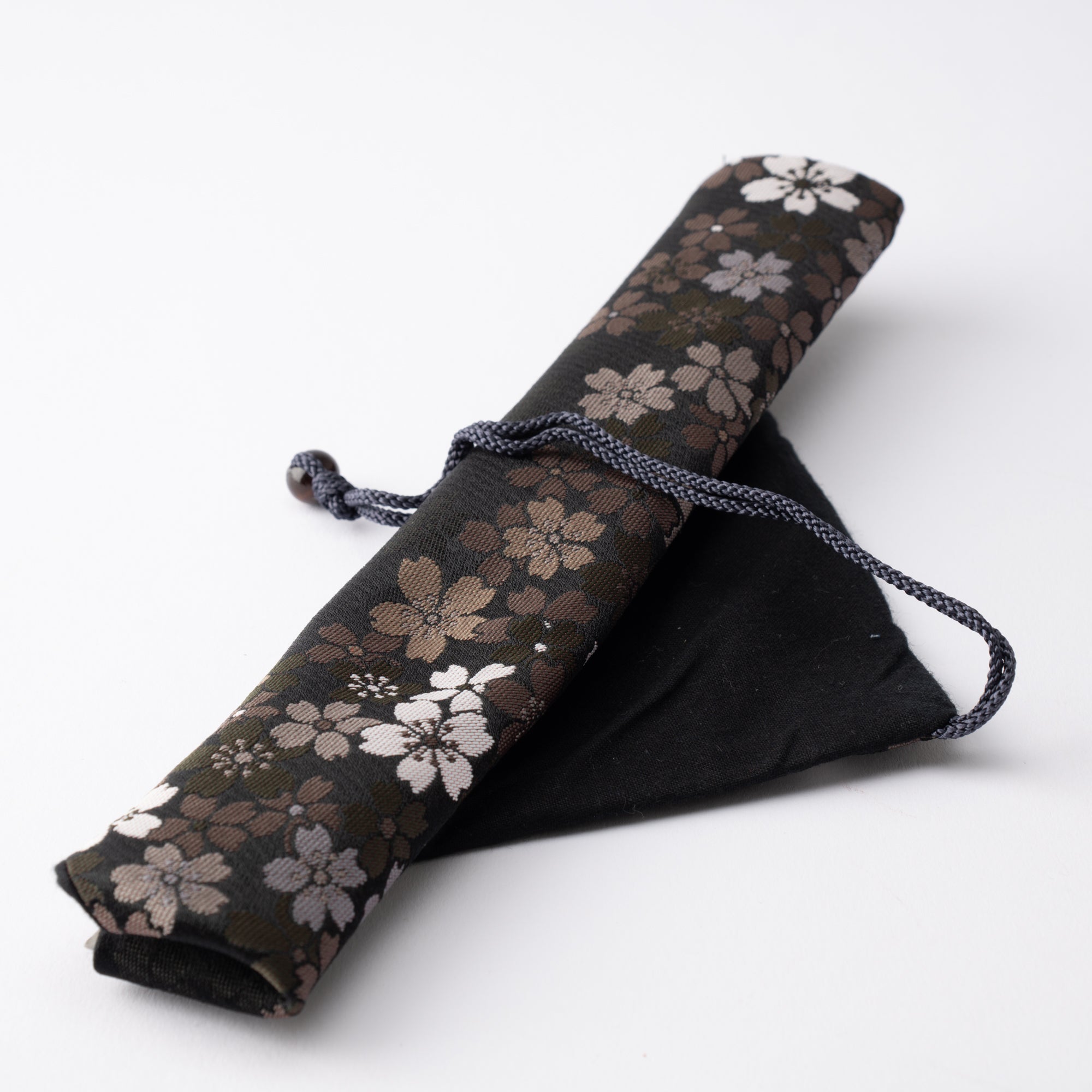 Issou Winter Sakura Nishijin Ori Brocade Chopsticks Case - MUSUBI KILN - Quality Japanese Tableware and Gift