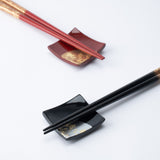 Issou Zuiun Maki - e Wakasa Lacquerware Set of Two Pairs of Chopsticks 23 cm (9 in) / 20.5 cm (8.1 in) and Chopstick Rests (Set of Two) - MUSUBI KILN - Quality Japanese Tableware and Gift