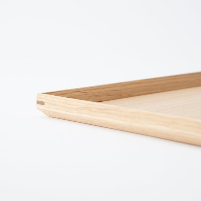 Echizen Lacquerware Japanese Ash Rectangle Tray