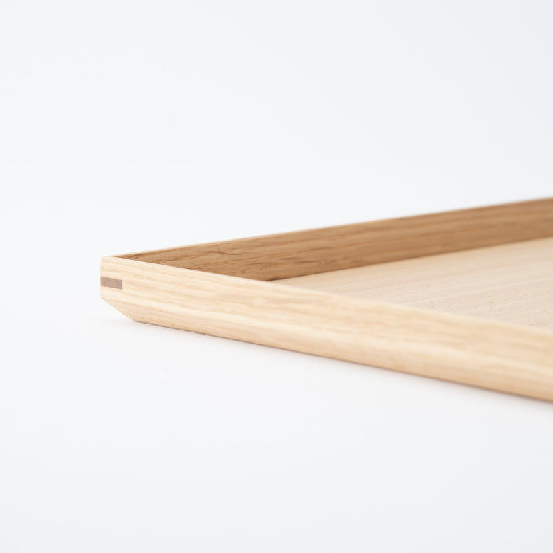 Echizen Lacquerware Japanese Ash Rectangle Tray