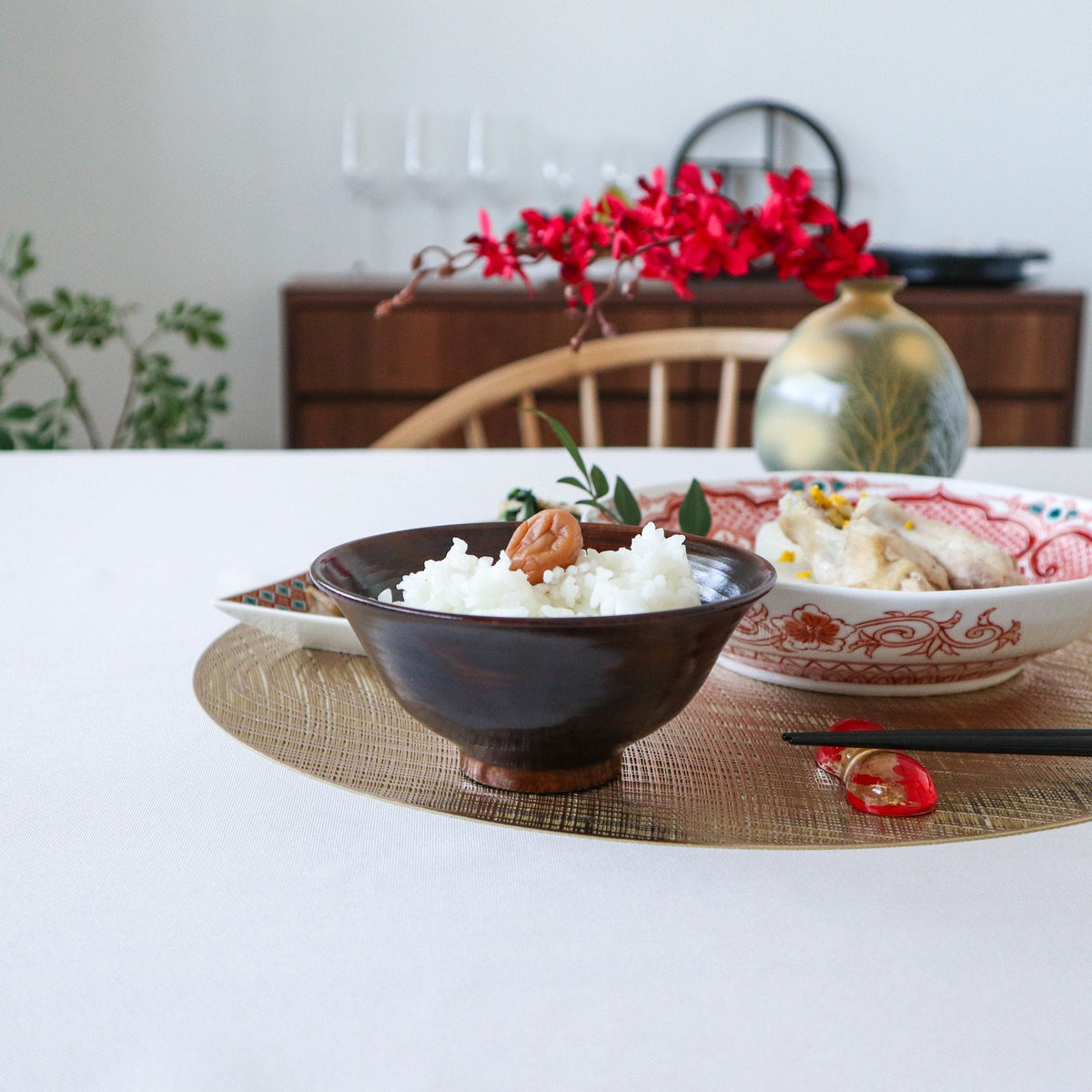 Cherry Birch Japanese Rice Bowl