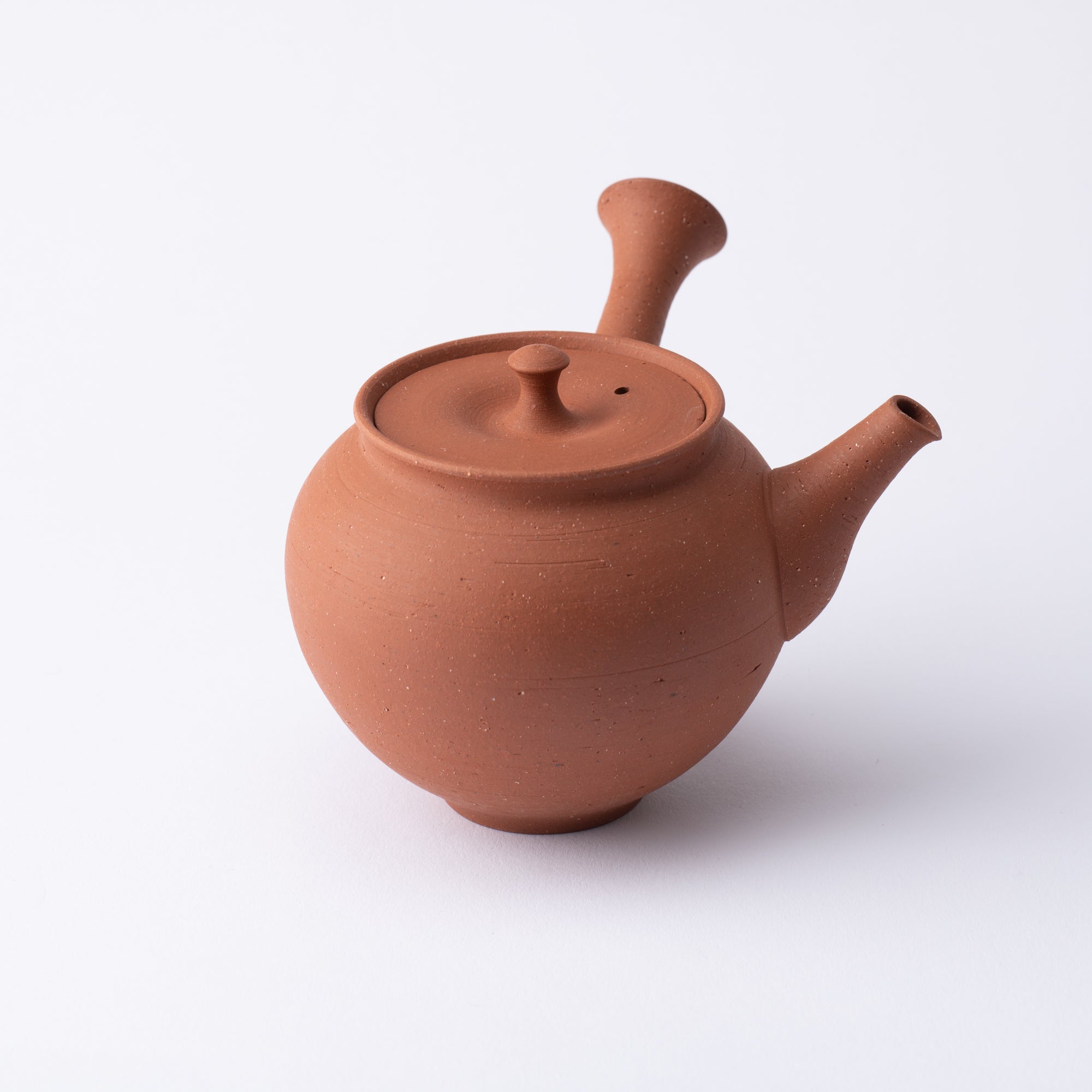 Junzo Red Clay Tokoname Japanese Teapot Set 8.8oz(260ml) - Sasame and Ceramesh - MUSUBI KILN - Quality Japanese Tableware and Gift