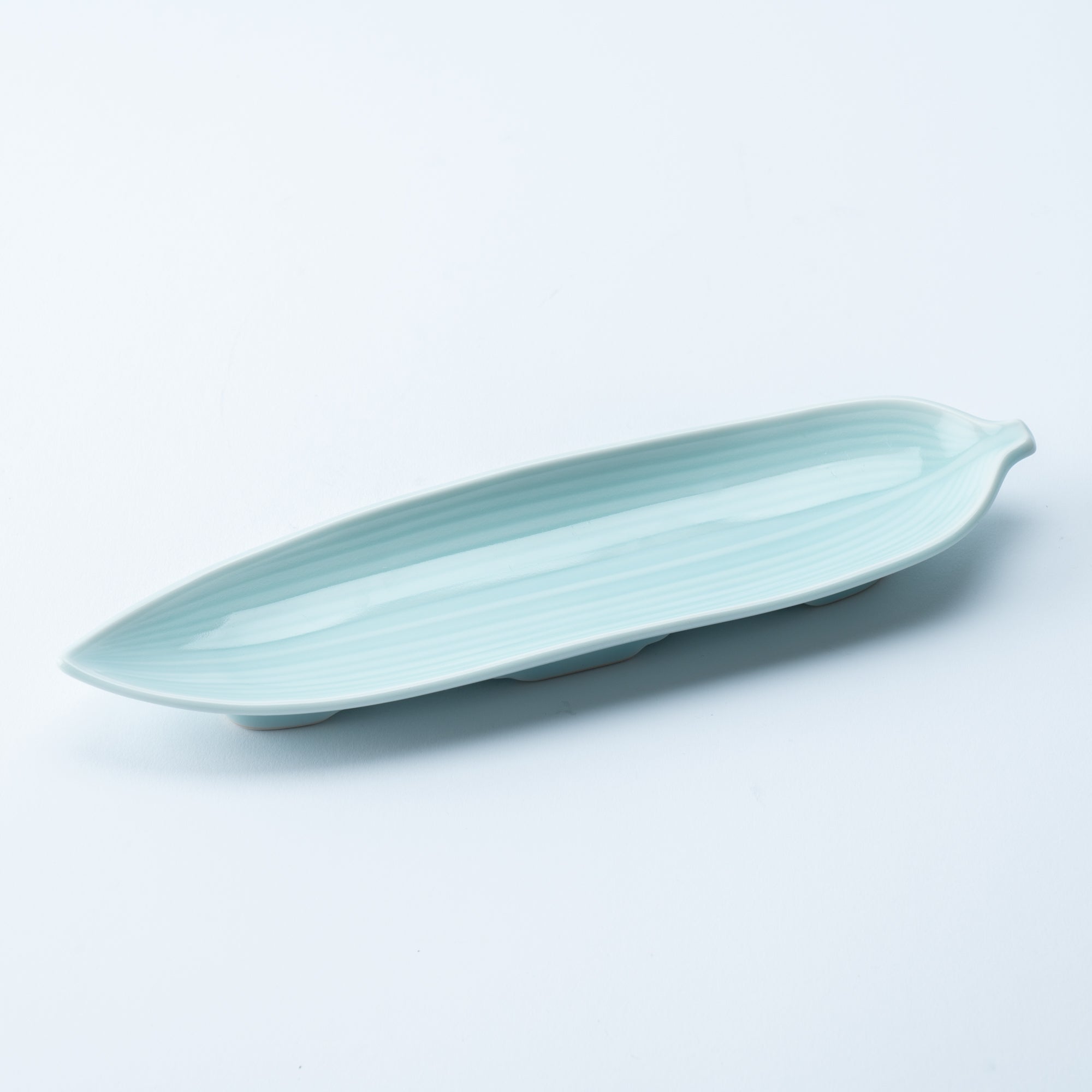 Kaizan Kiln Bamboo Leaf Arita Side Plate - MUSUBI KILN - Quality Japanese Tableware and Gift