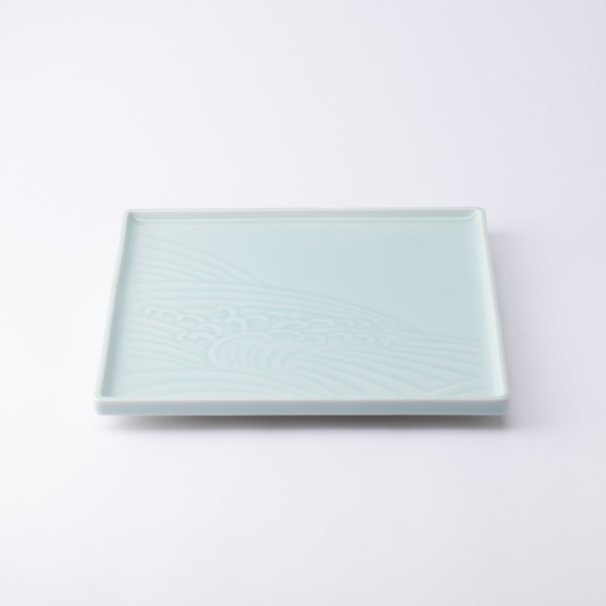 Kaizan Kiln Wave Arita Square Plate - MUSUBI KILN - Quality Japanese Tableware and Gift