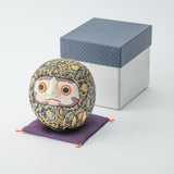 Kakinuma Ningyo Black Edo Kimekomi Doll Daruma - MUSUBI KILN - Quality Japanese Tableware and Gift