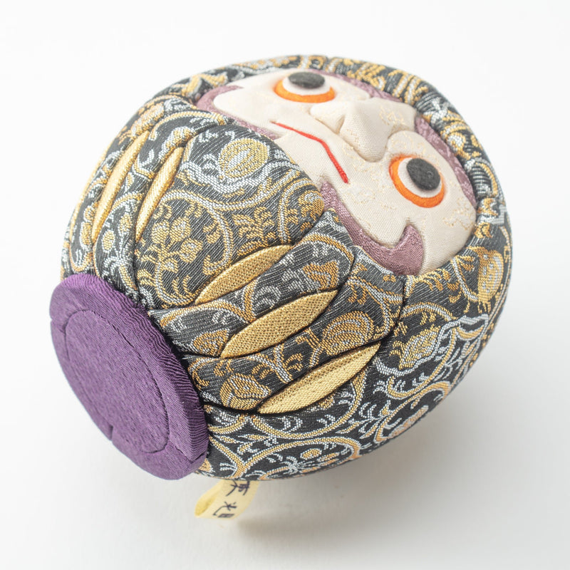 Kakinuma Ningyo Black Edo Kimekomi Doll Daruma - MUSUBI KILN - Quality Japanese Tableware and Gift