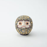 Kakinuma Ningyo Black Edo Kimekomi Doll Daruma - MUSUBI KILN - Quality Japanese Tableware and Gift