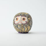 Kakinuma Ningyo Black Edo Kimekomi Doll Daruma - MUSUBI KILN - Quality Japanese Tableware and Gift