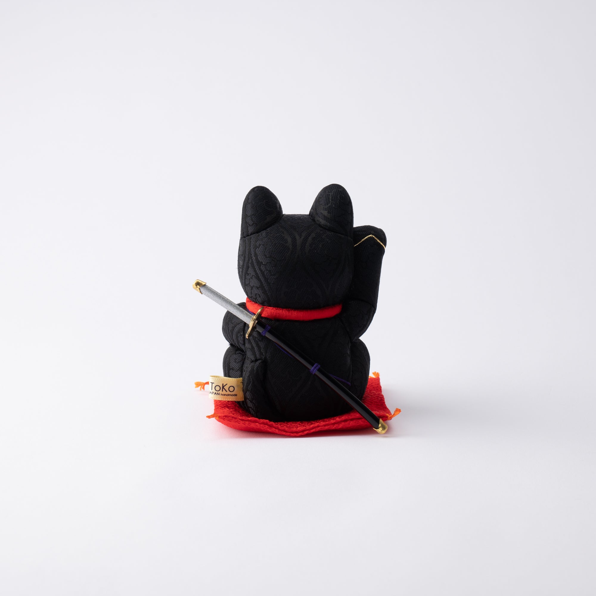 Kakinuma Ningyo Black Ninjya Edo Kimekomi Doll Lucky Cat - MUSUBI KILN - Quality Japanese Tableware and Gift