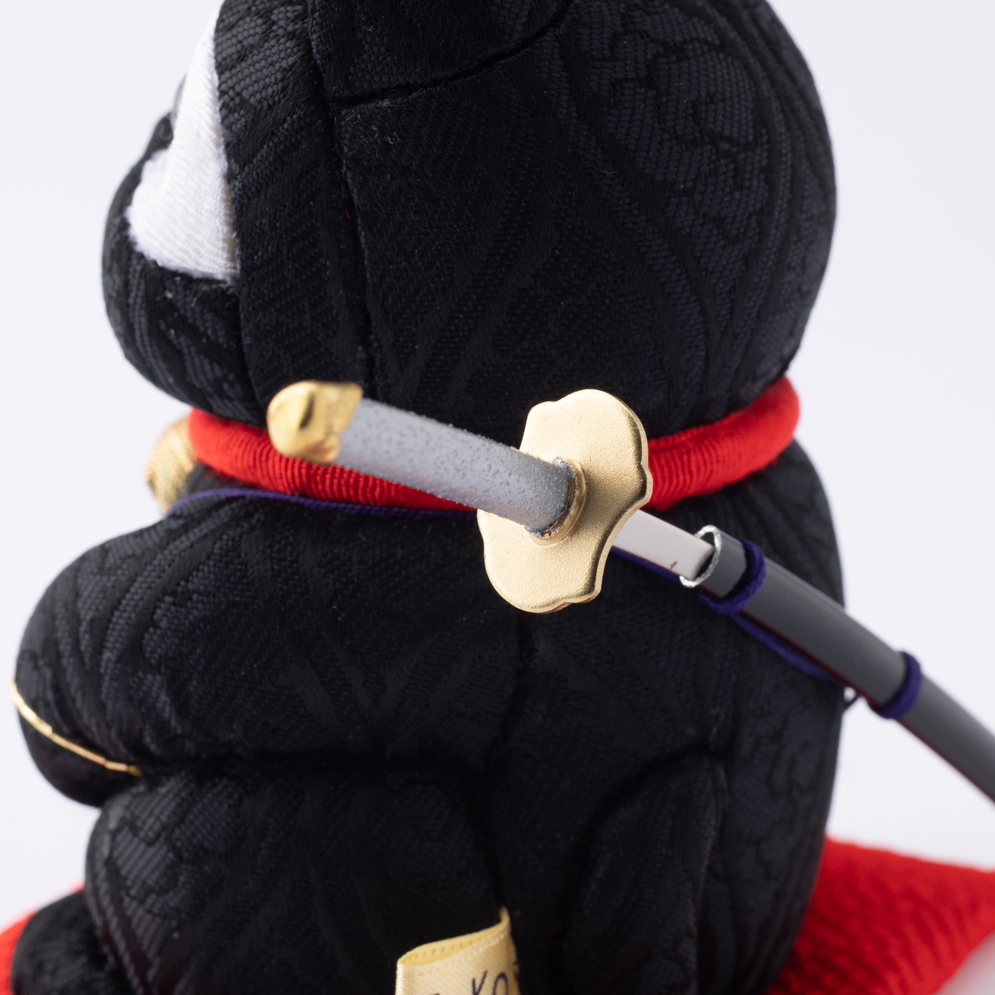 Kakinuma Ningyo Black Ninjya Edo Kimekomi Doll Lucky Cat - MUSUBI KILN - Quality Japanese Tableware and Gift