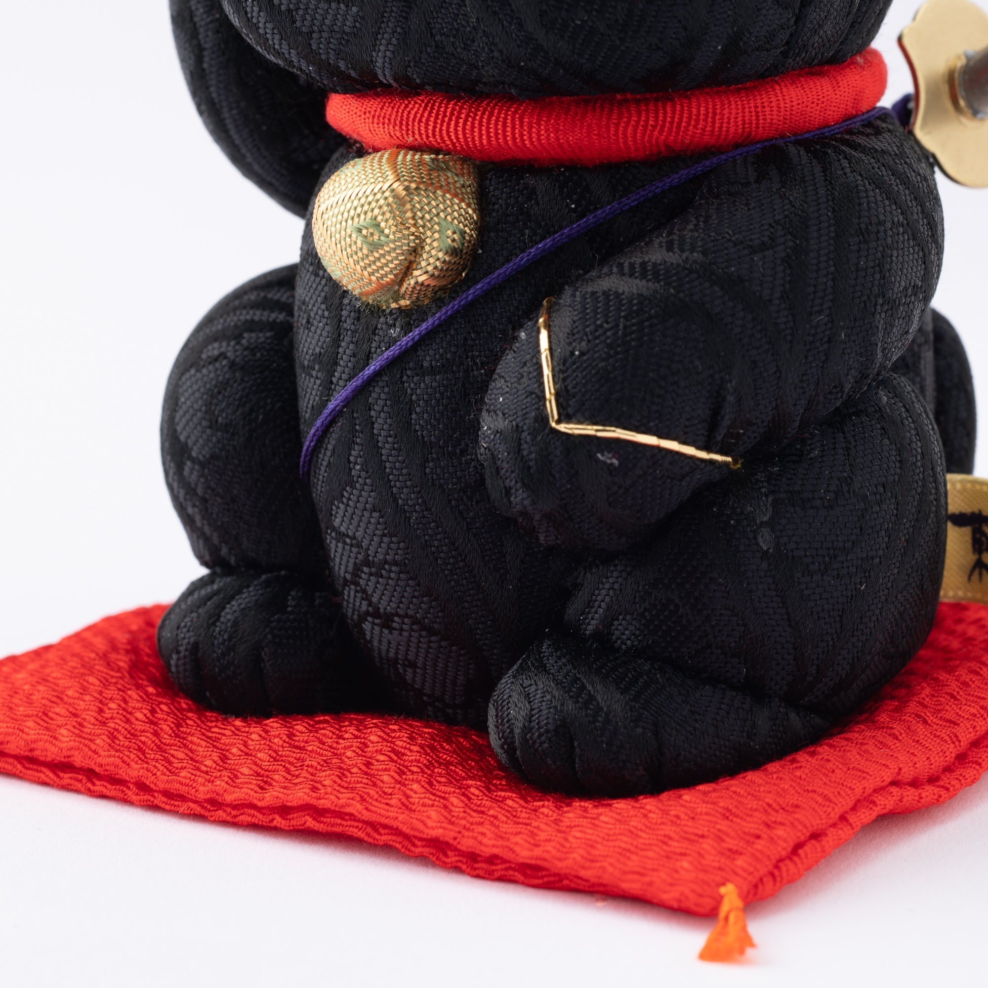 Kakinuma Ningyo Black Ninjya Edo Kimekomi Doll Lucky Cat - MUSUBI KILN - Quality Japanese Tableware and Gift