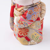 Kakinuma Ningyo Furisode Edo Kimekomi Doll Lucky Cat - Red - MUSUBI KILN - Quality Japanese Tableware and Gift