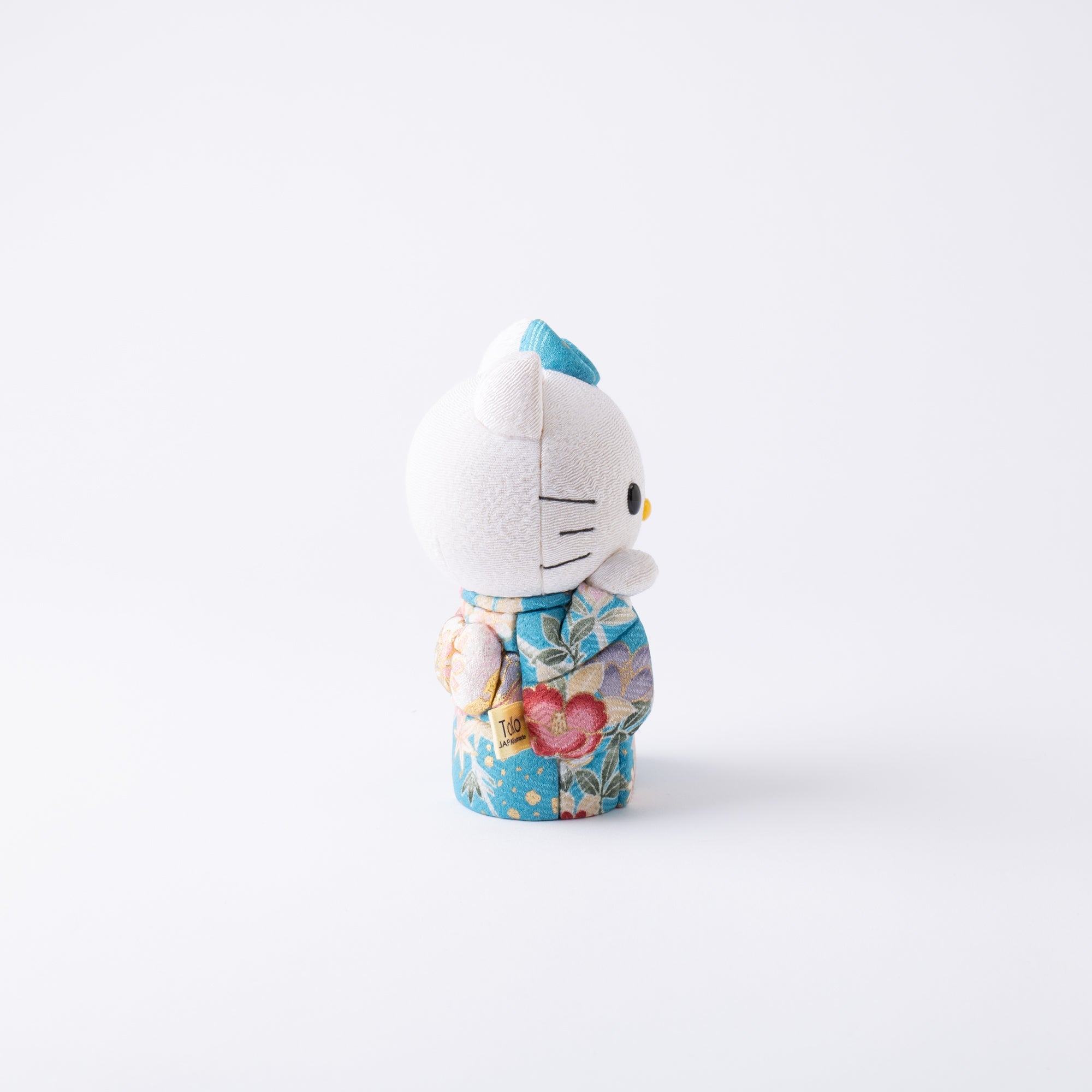 Kakinuma Ningyo Hello Kitty Edo Kimekomi Doll Lucky Cat - Blue - MUSUBI KILN - Quality Japanese Tableware and Gift