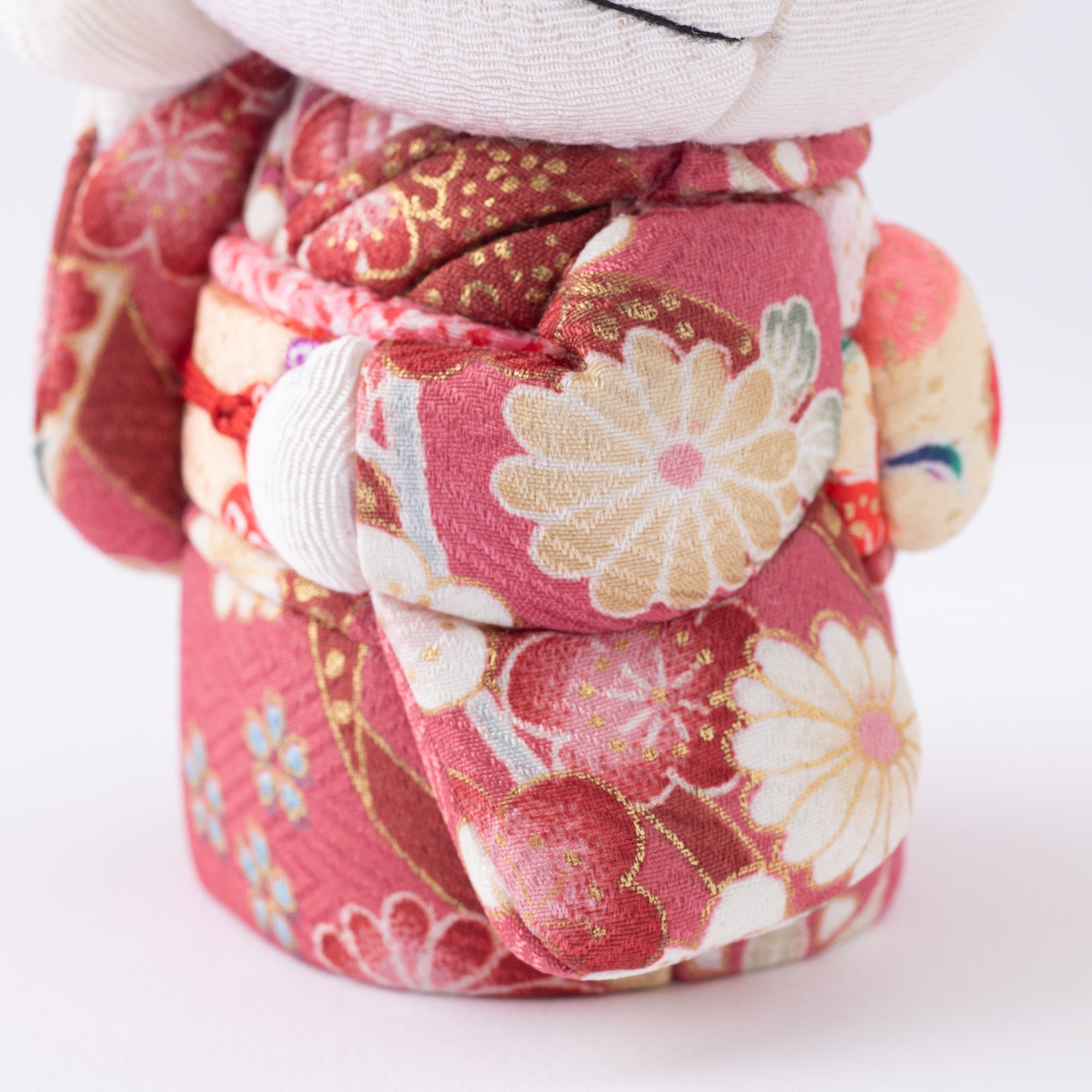 Kakinuma Ningyo Hello Kitty Edo Kimekomi Doll Lucky Cat - Pink - MUSUBI KILN - Quality Japanese Tableware and Gift