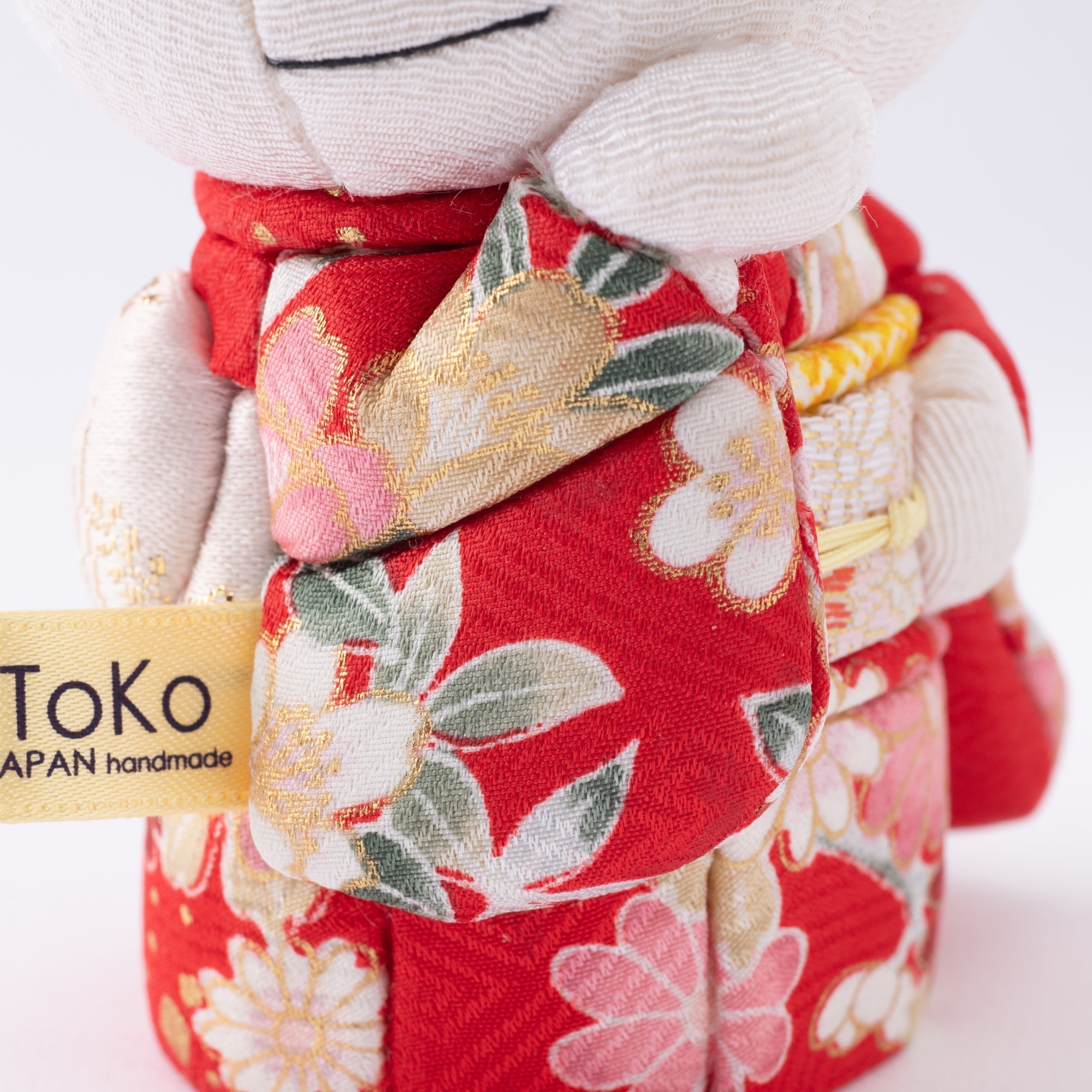 Kakinuma Ningyo Hello Kitty Edo Kimekomi Doll Lucky Cat - Red - MUSUBI KILN - Quality Japanese Tableware and Gift