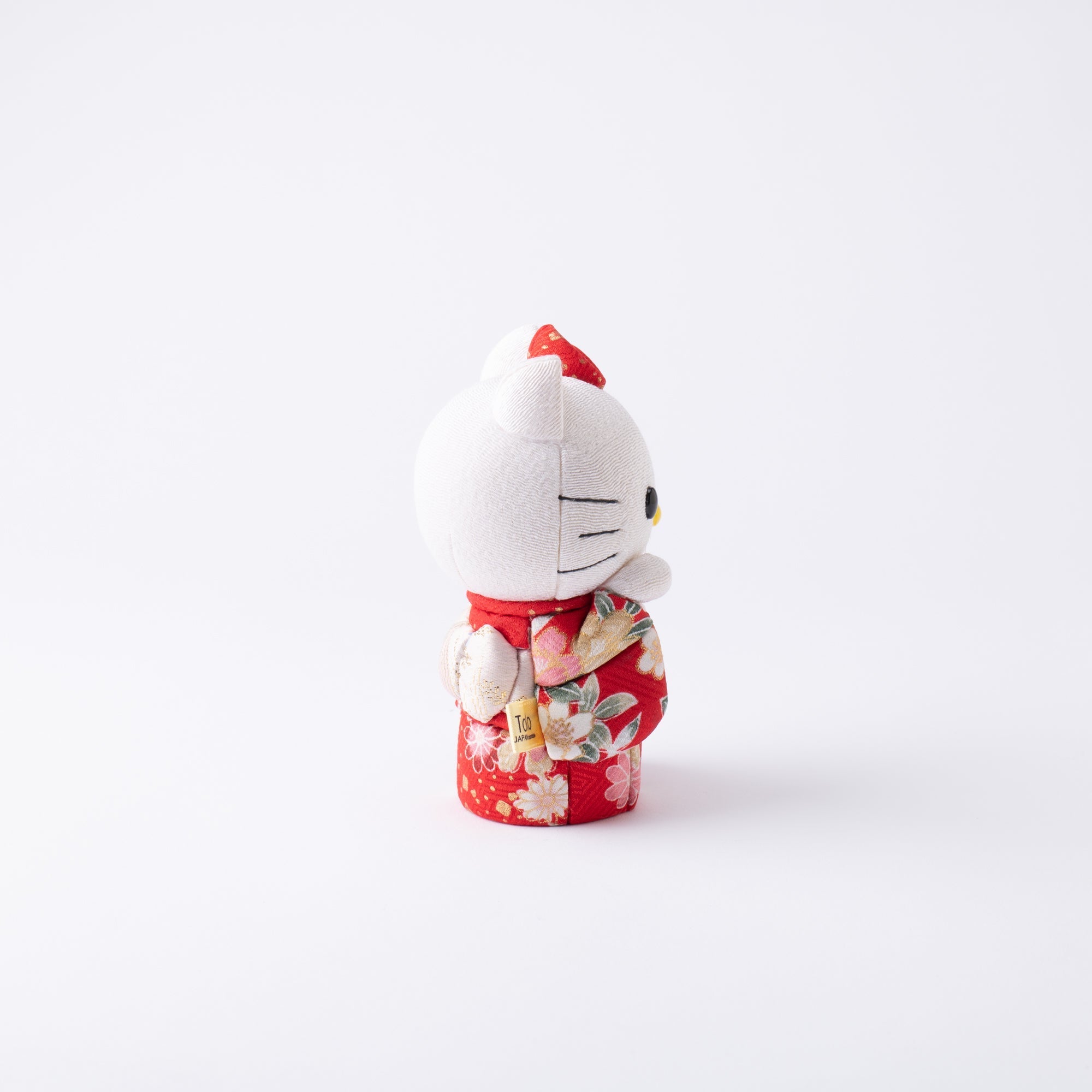 Kakinuma Ningyo Hello Kitty Edo Kimekomi Doll Lucky Cat - Red - MUSUBI KILN - Quality Japanese Tableware and Gift