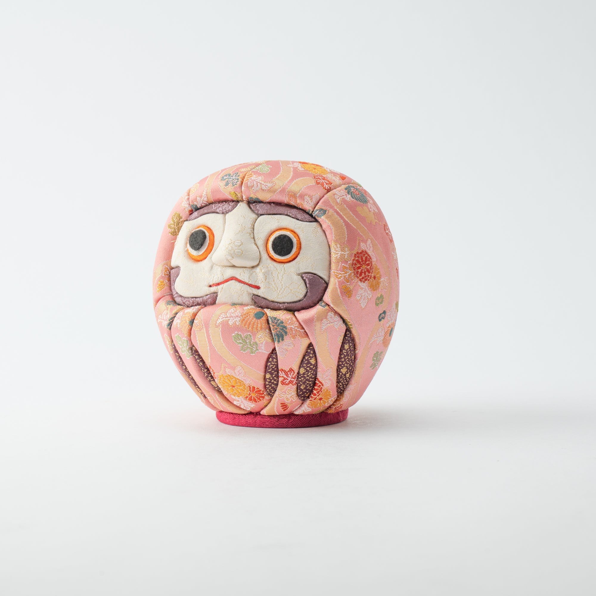 Kakinuma Ningyo Pink Edo Kimekomi Doll Daruma - MUSUBI KILN - Quality Japanese Tableware and Gift