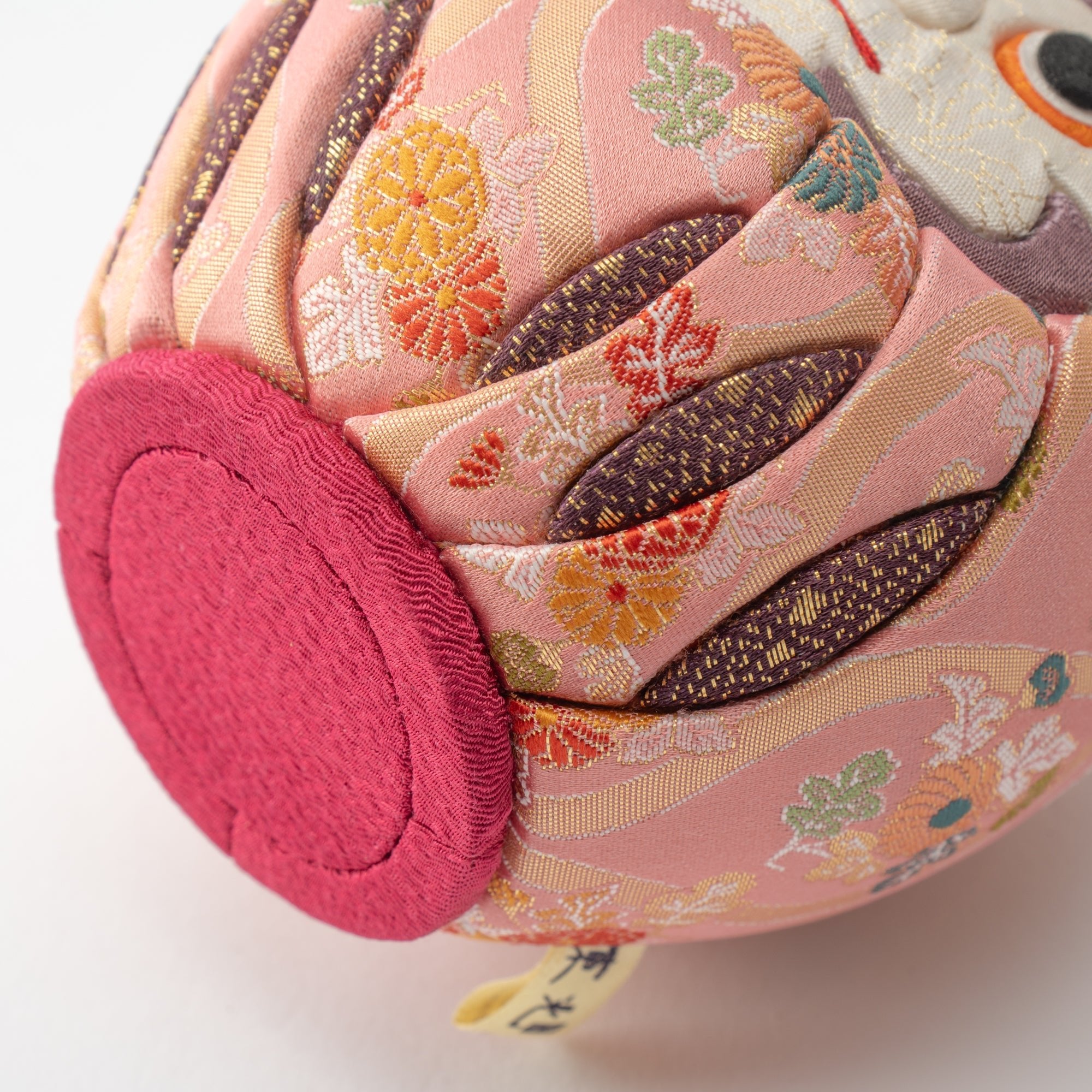 Kakinuma Ningyo Pink Edo Kimekomi Doll Daruma - MUSUBI KILN - Quality Japanese Tableware and Gift