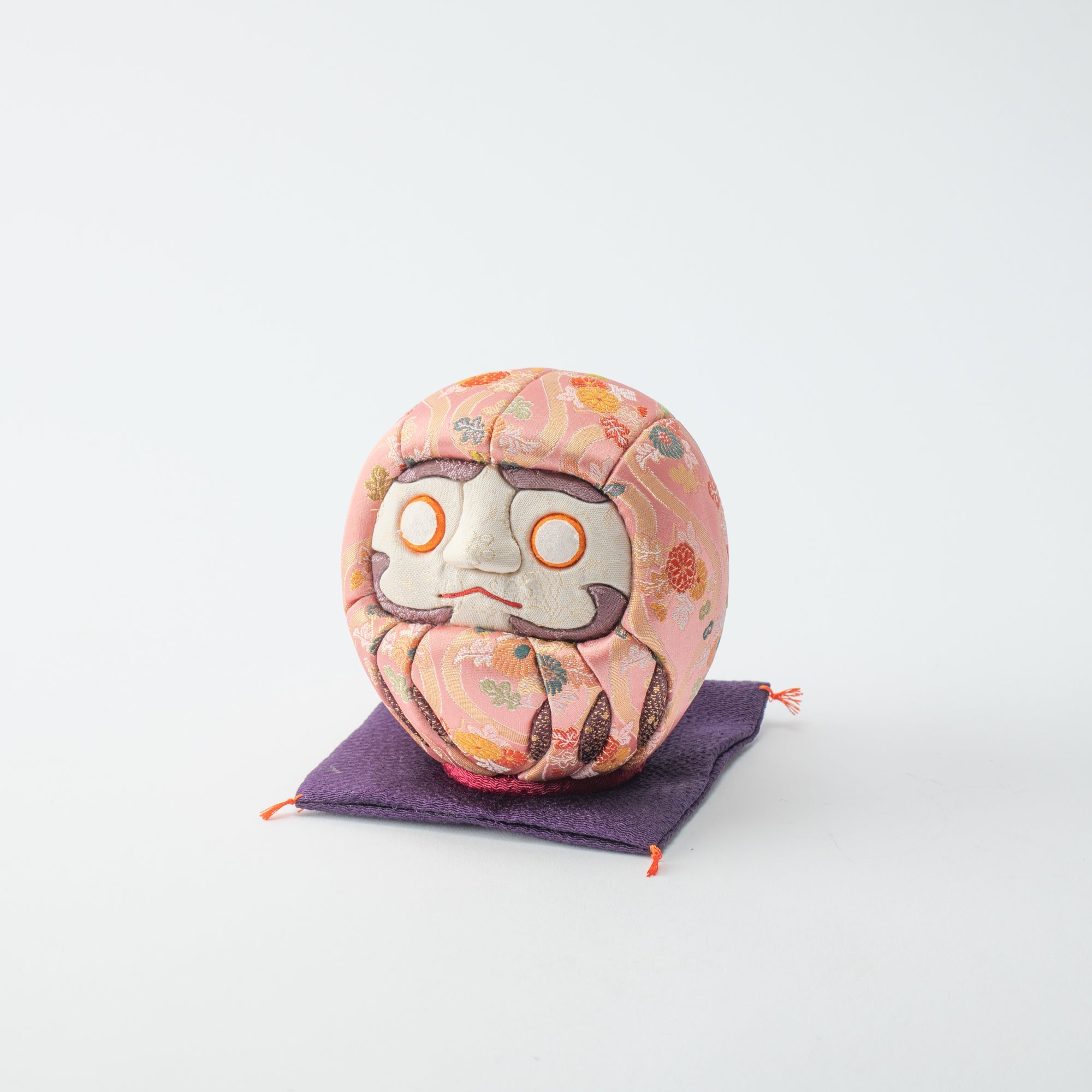 Kakinuma Ningyo Pink Edo Kimekomi Doll Daruma - MUSUBI KILN - Quality Japanese Tableware and Gift