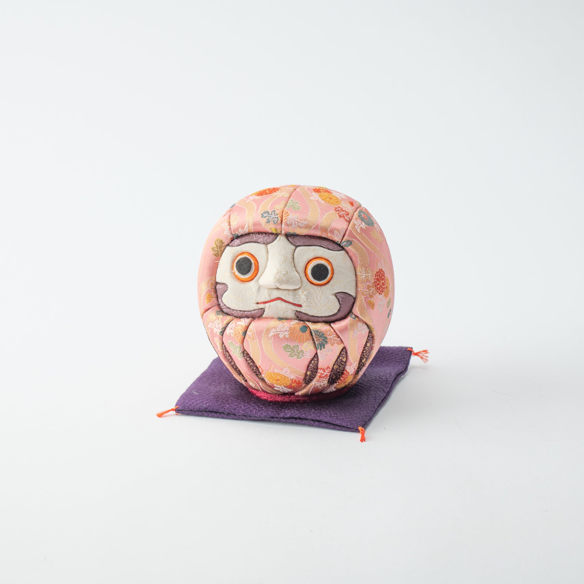 Kakinuma Ningyo Pink Edo Kimekomi Doll Daruma - MUSUBI KILN - Quality Japanese Tableware and Gift