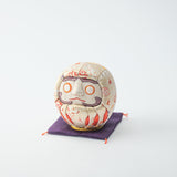 Kakinuma Ningyo White Edo Kimekomi Doll Daruma - MUSUBI KILN - Quality Japanese Tableware and Gift