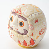 Kakinuma Ningyo White Edo Kimekomi Doll Daruma - MUSUBI KILN - Quality Japanese Tableware and Gift