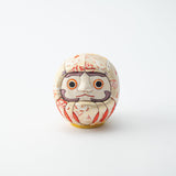 Kakinuma Ningyo White Edo Kimekomi Doll Daruma - MUSUBI KILN - Quality Japanese Tableware and Gift