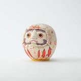 Kakinuma Ningyo White Edo Kimekomi Doll Daruma - MUSUBI KILN - Quality Japanese Tableware and Gift