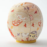 Kakinuma Ningyo White Edo Kimekomi Doll Daruma - MUSUBI KILN - Quality Japanese Tableware and Gift