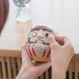 Kakinuma Ningyo White Edo Kimekomi Doll Daruma - MUSUBI KILN - Quality Japanese Tableware and Gift