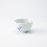 Kakusho Kiln Chrysanthemum and Bush Clover Mikawachi Ware Rice Bowl - MUSUBI KILN - Quality Japanese Tableware and Gift