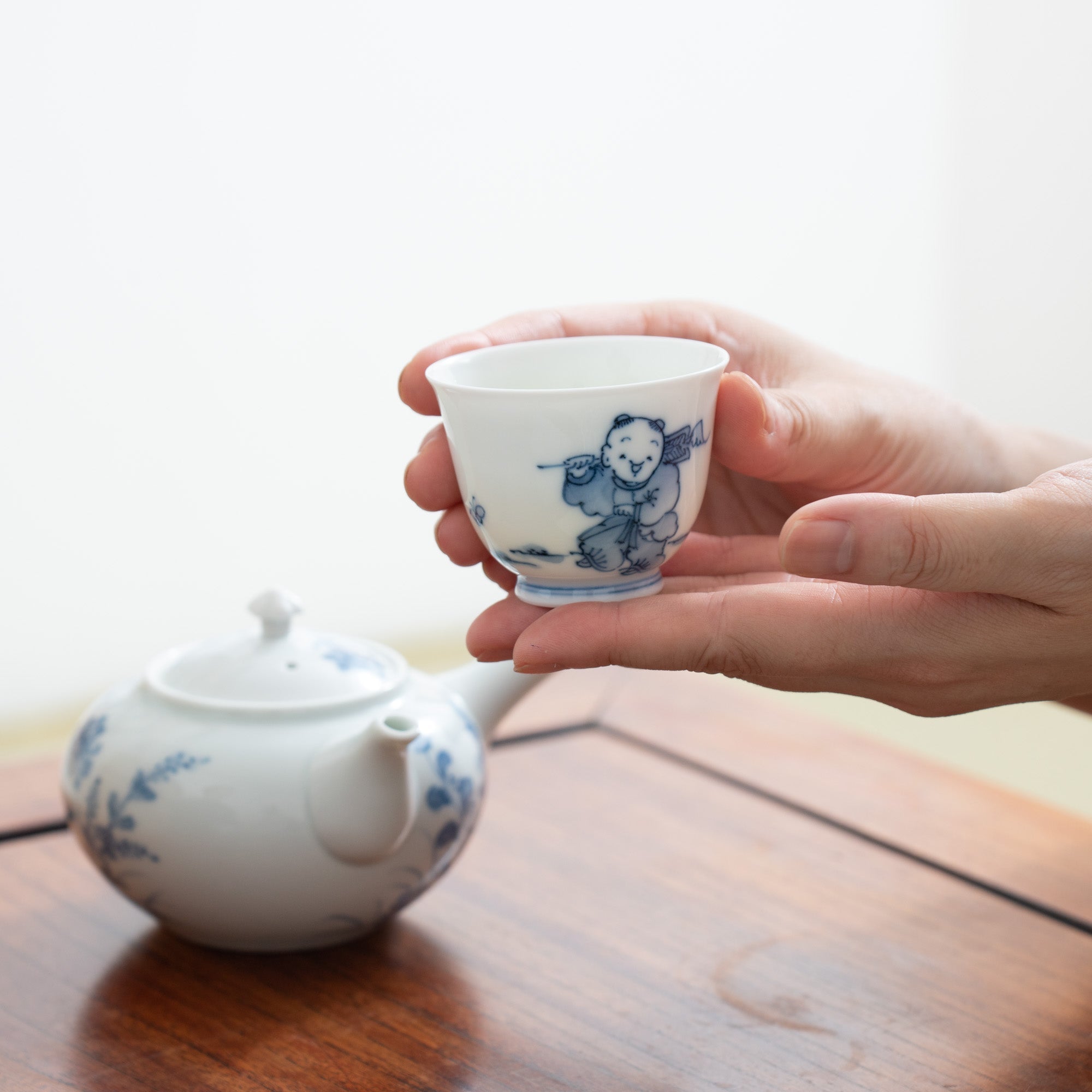 Kakusho Kiln Karako Mikawachi Ware Japanese Teacup - MUSUBI KILN - Quality Japanese Tableware and Gift