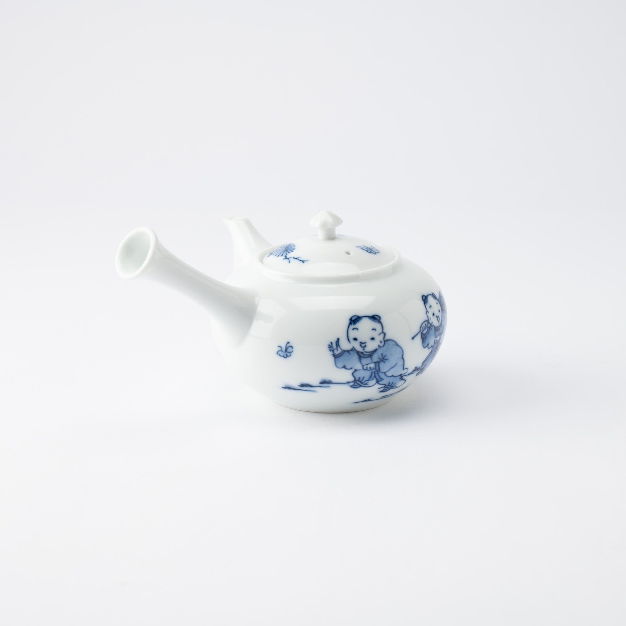 Kakusho Kiln Karako Mikawachi Ware Japanese Teapot 220 ml (7.4 oz) - MUSUBI KILN - Quality Japanese Tableware and Gift